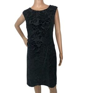NWT APT. 9 Damask‎ Velvet Burnout Mini Party Sheath Dress Size L Goth Whimsigoth